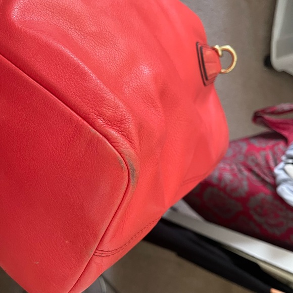 Coach Bright Coral Cammie Chain Tote - Picture 4 of 10